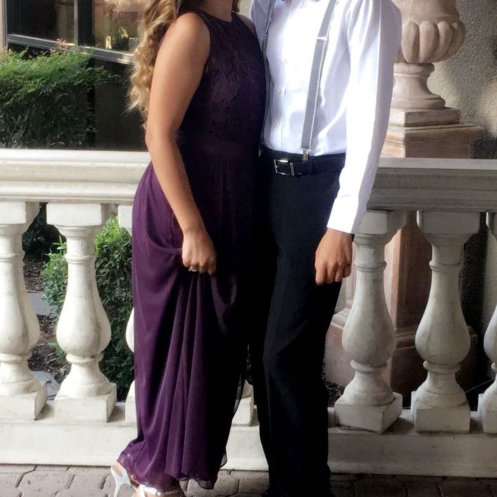 Maxi purple dress